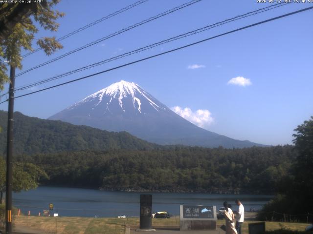 西湖からの富士山