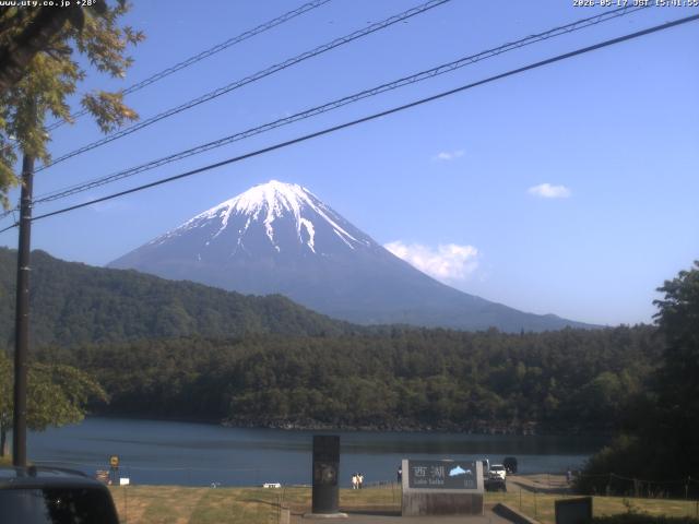 西湖からの富士山