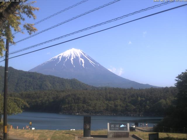 西湖からの富士山