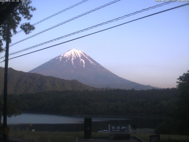 西湖からの富士山