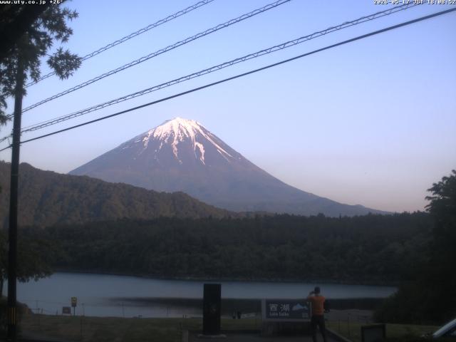 西湖からの富士山