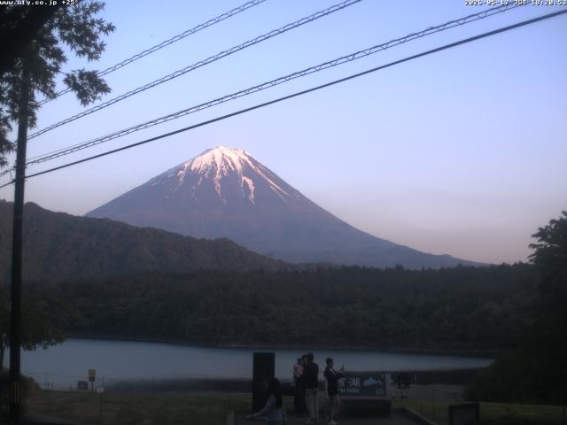 西湖からの富士山