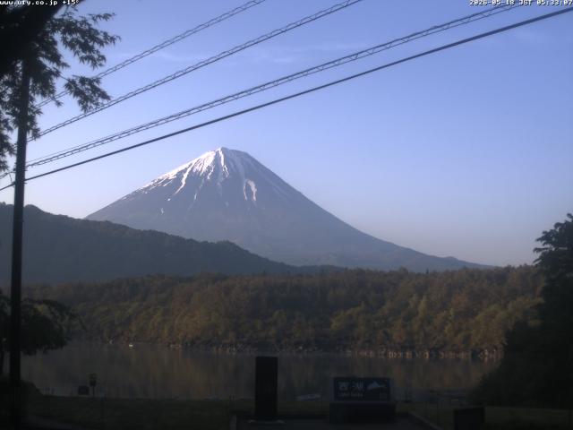 西湖からの富士山