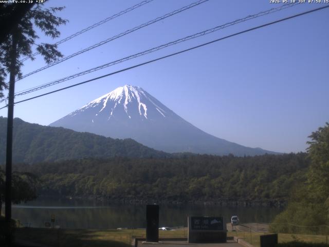 西湖からの富士山