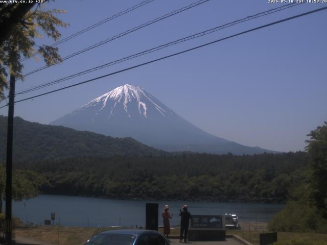 西湖からの富士山