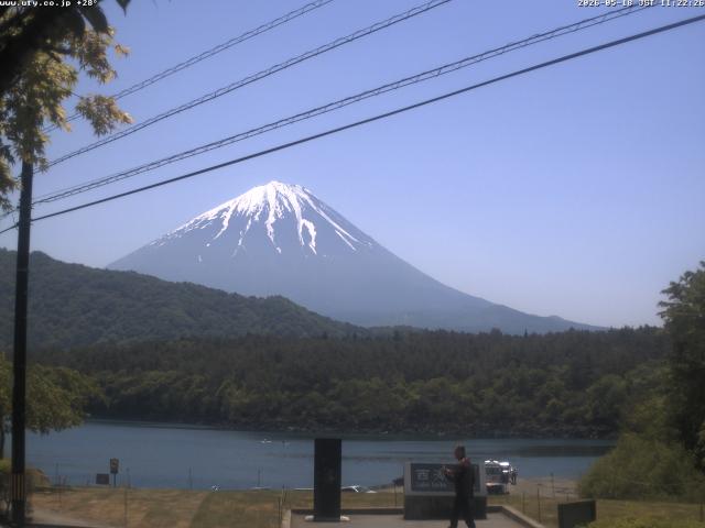 西湖からの富士山