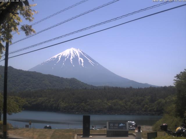 西湖からの富士山