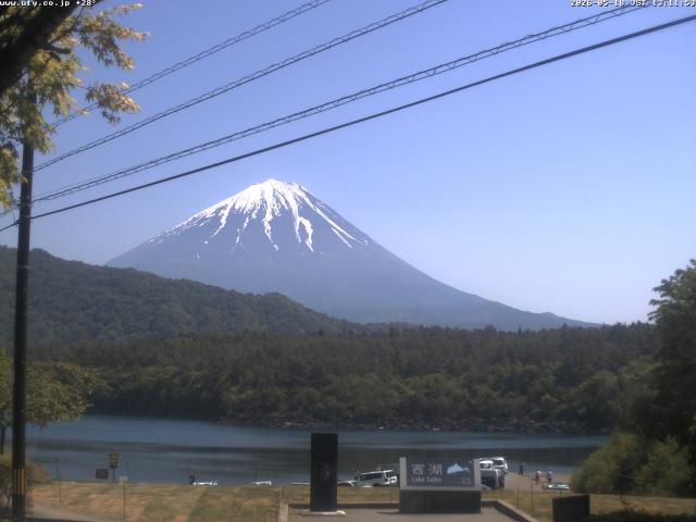 西湖からの富士山