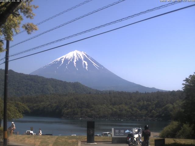 西湖からの富士山