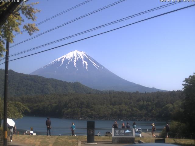 西湖からの富士山
