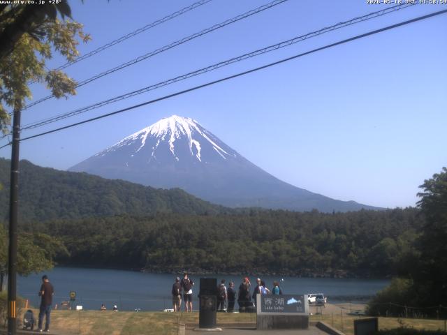 西湖からの富士山