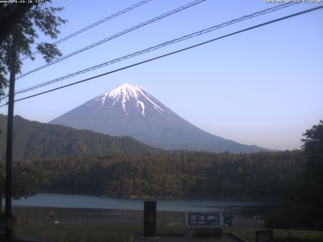 西湖からの富士山