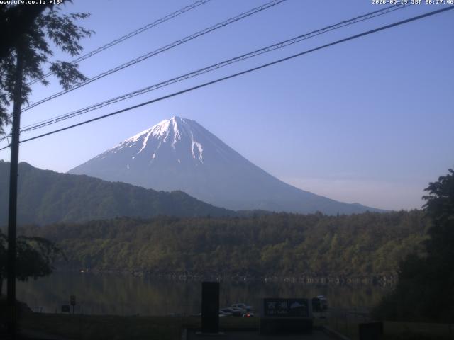 西湖からの富士山