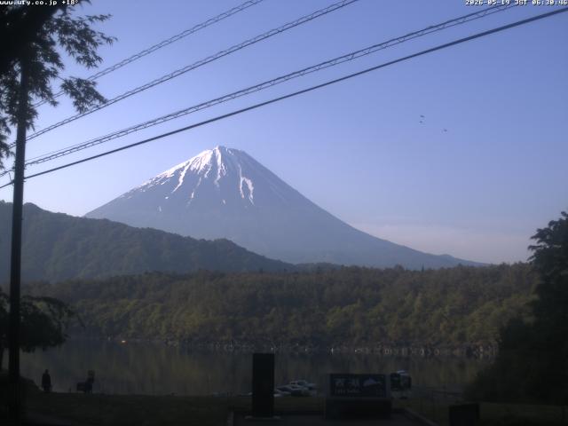 西湖からの富士山