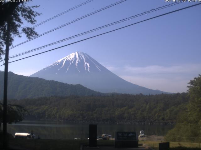 西湖からの富士山