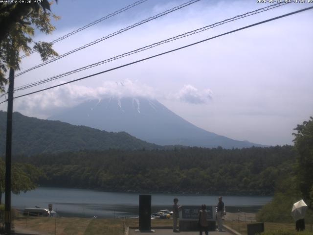 西湖からの富士山