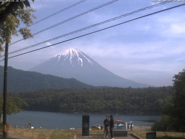 西湖からの富士山