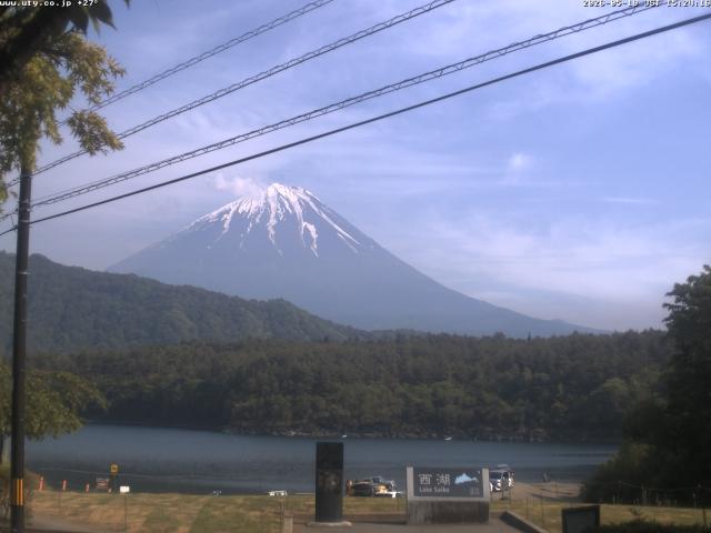 西湖からの富士山
