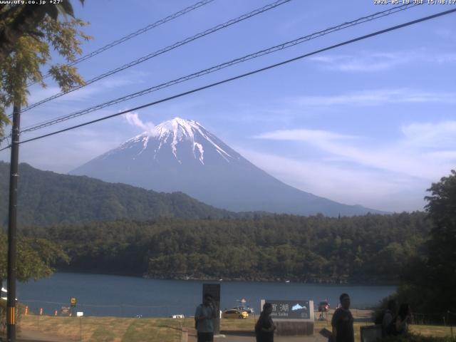 西湖からの富士山