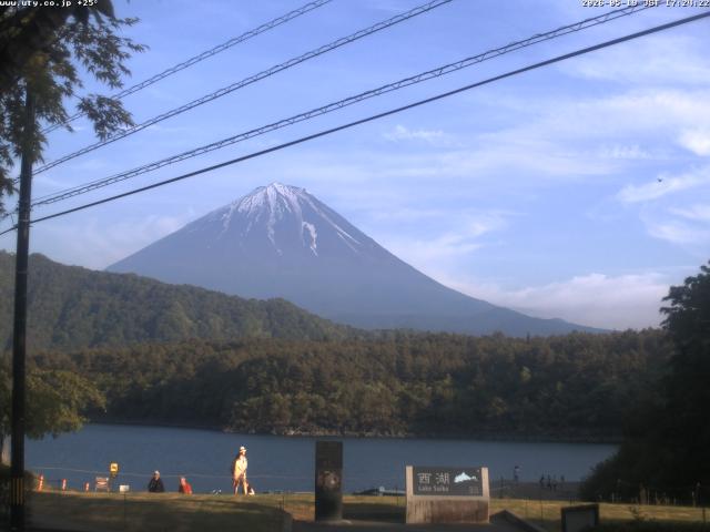 西湖からの富士山