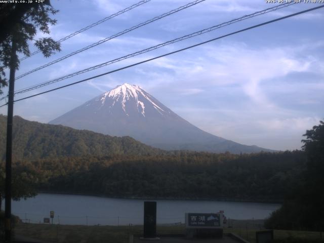 西湖からの富士山
