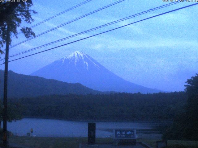 西湖からの富士山