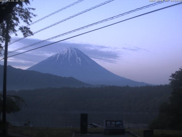 西湖からの富士山