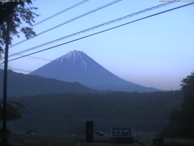 西湖からの富士山