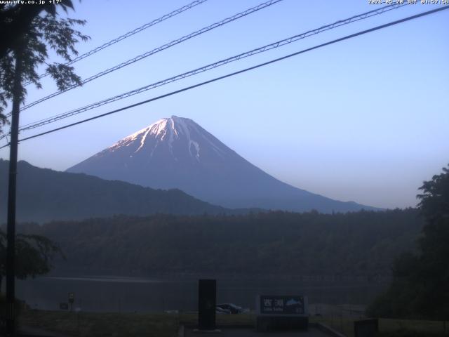 西湖からの富士山