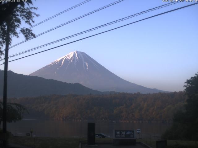 西湖からの富士山