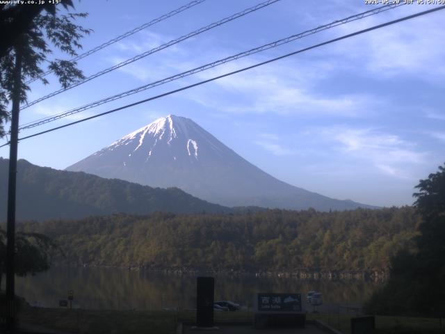西湖からの富士山