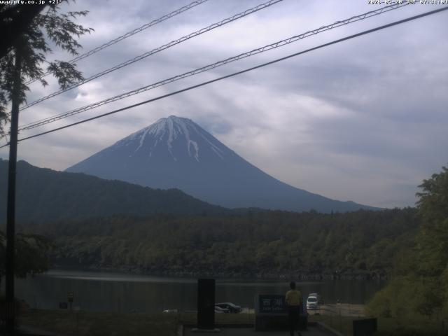 西湖からの富士山