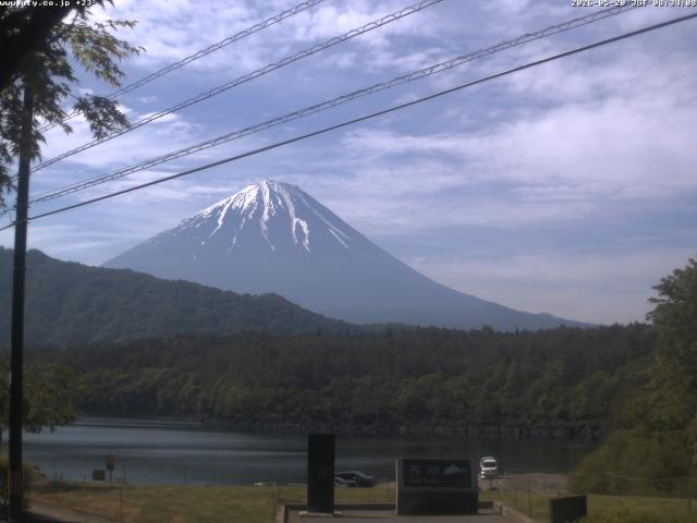 西湖からの富士山