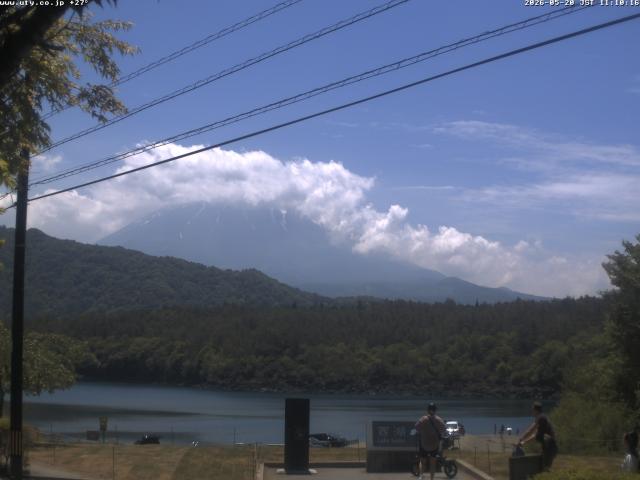 西湖からの富士山