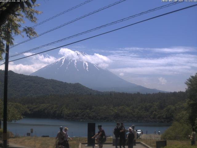 西湖からの富士山