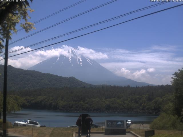 西湖からの富士山