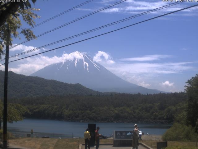 西湖からの富士山