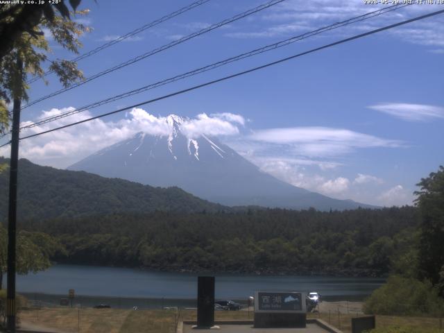 西湖からの富士山