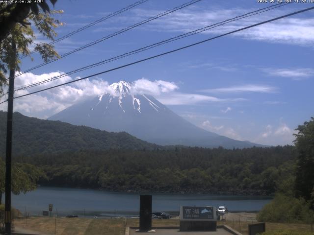 西湖からの富士山