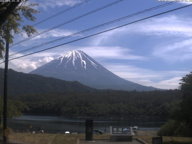 西湖からの富士山