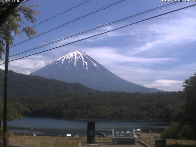 西湖からの富士山