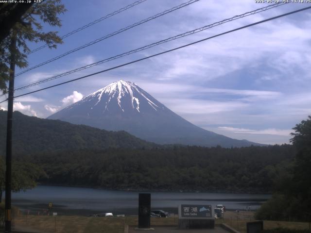 西湖からの富士山