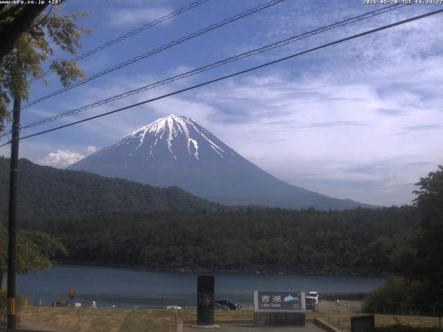 西湖からの富士山