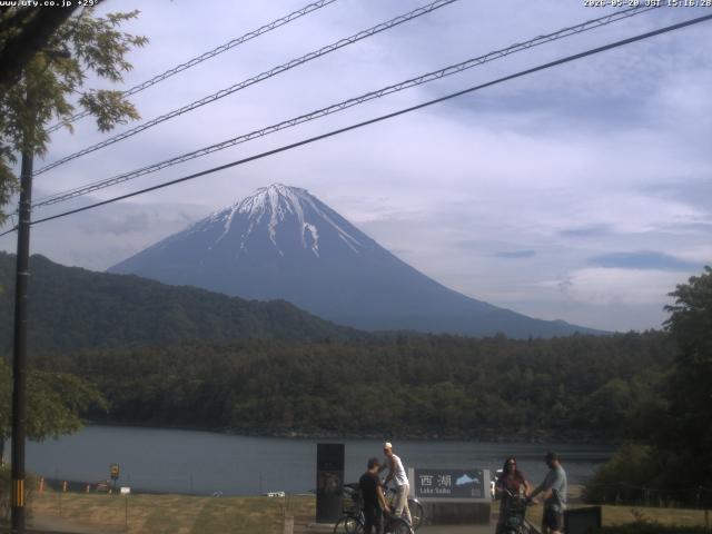西湖からの富士山