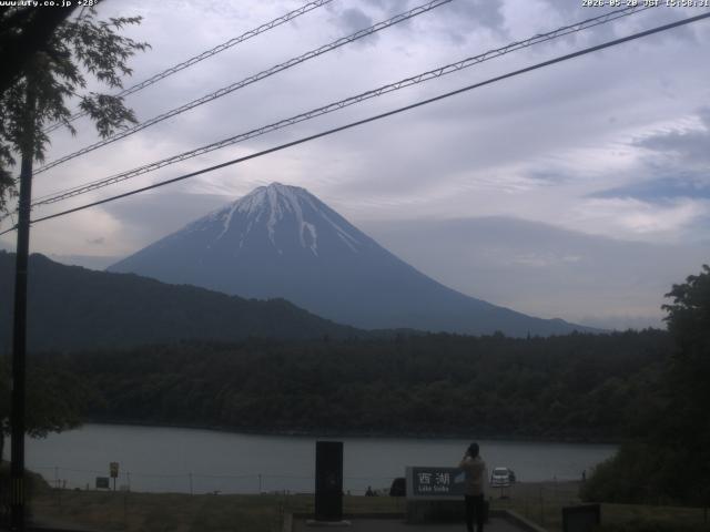 西湖からの富士山