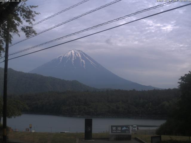 西湖からの富士山