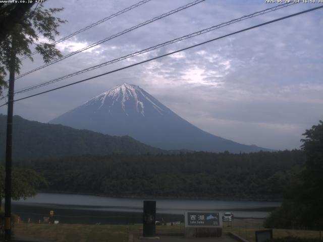西湖からの富士山
