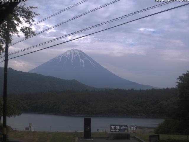 西湖からの富士山