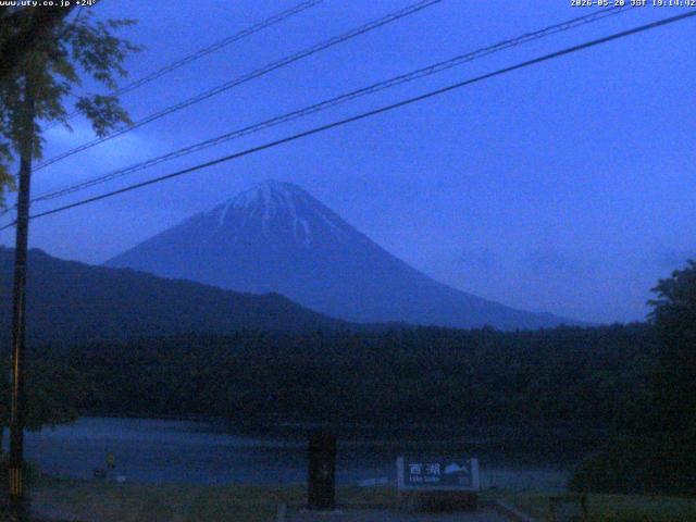 西湖からの富士山
