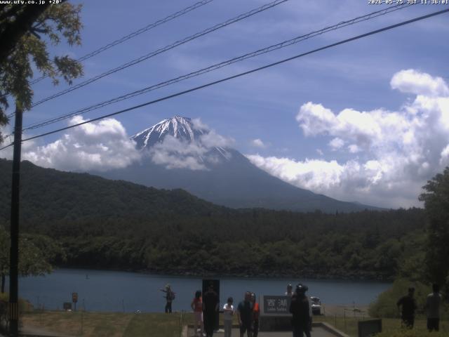 西湖からの富士山